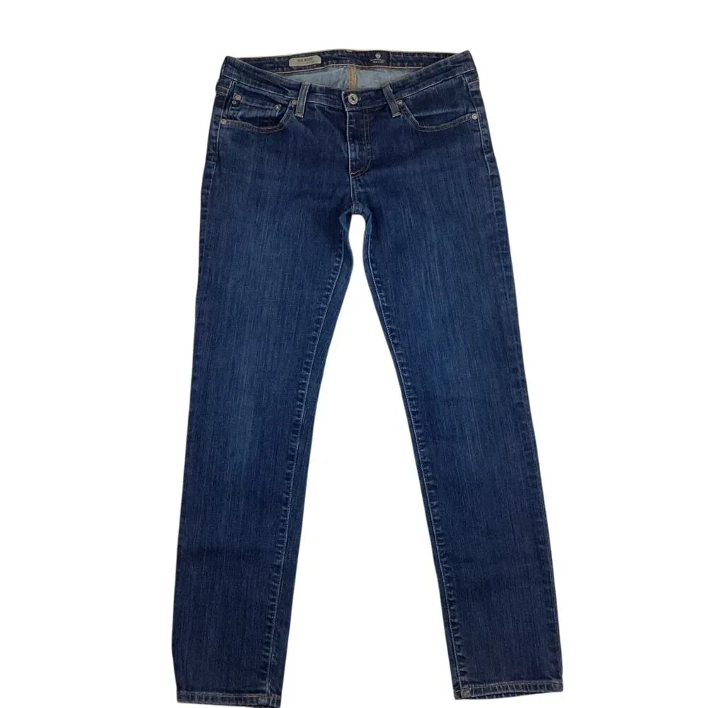 Adriano Goldschmied Womens 30R Stilt Cigarette Jeans Dark Wash Denim - Picture 2 of 12
